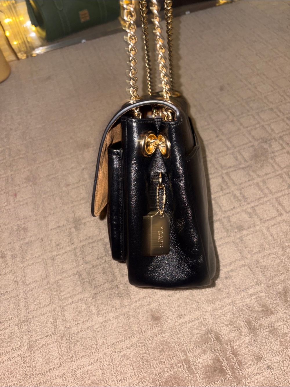COACH Elodie in Signature canvas/black leather. - Picture 11 of 13